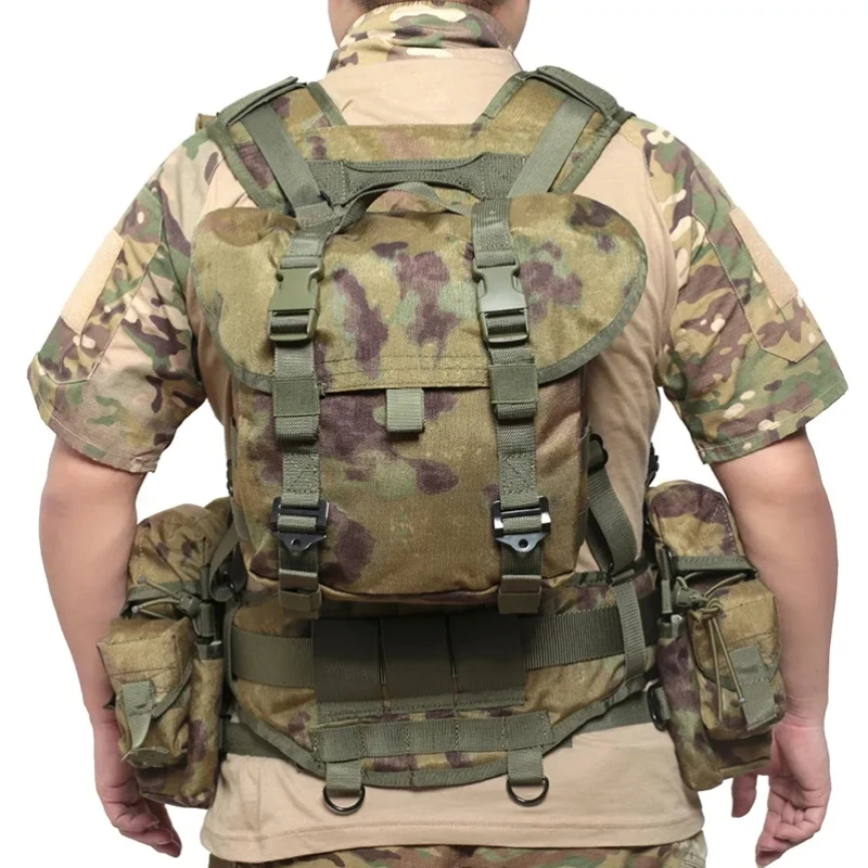 Outdoor Tactical Russian Special Forces Chest Hanging Vest Molle Attachment Expansion Back Hanging Waist Cover Combination Train