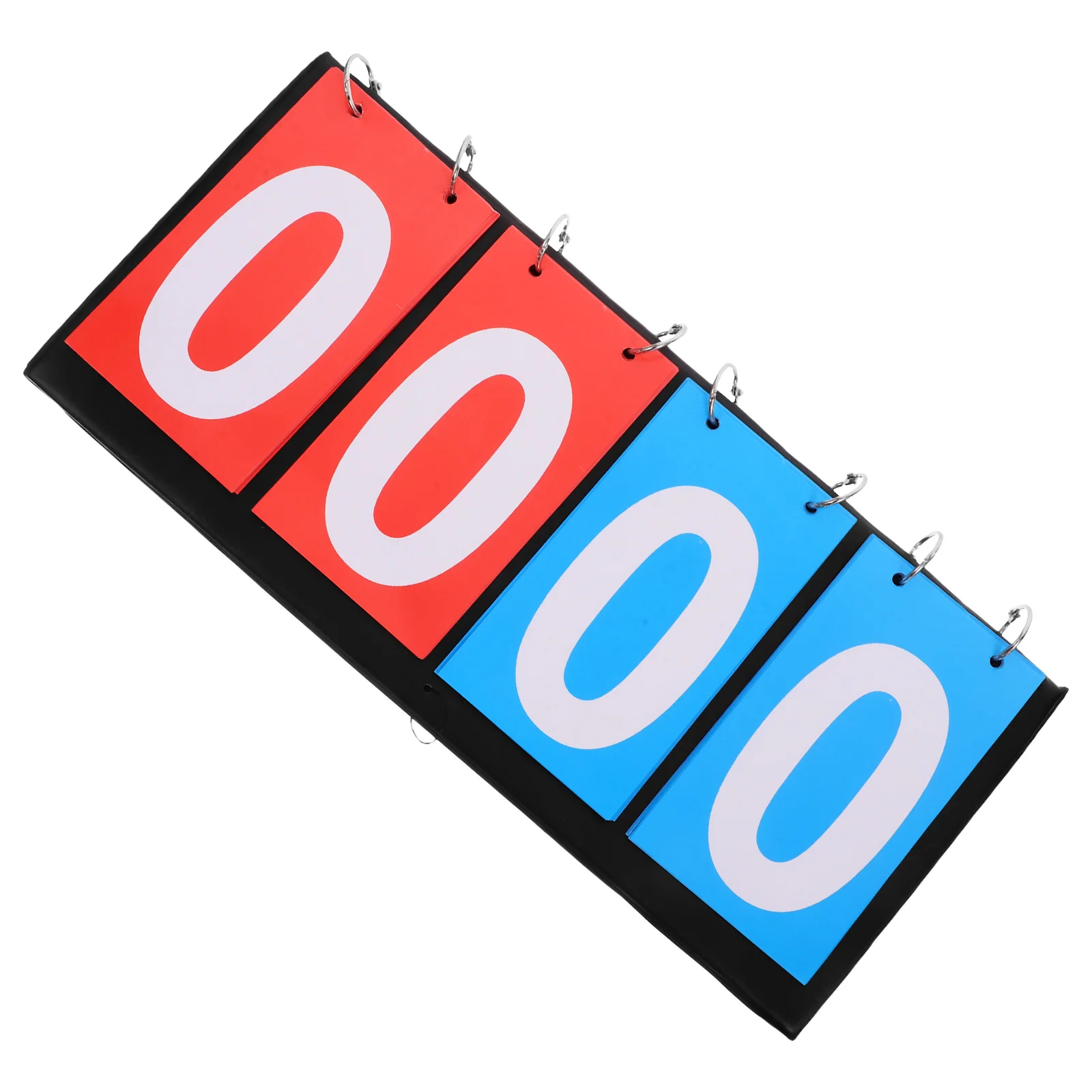 

Four-Digit Scoreboard Manual Number Cards Red Blue Clear Visibility Indoor Outdoor Basketball Volleyball Table Tennis Sports