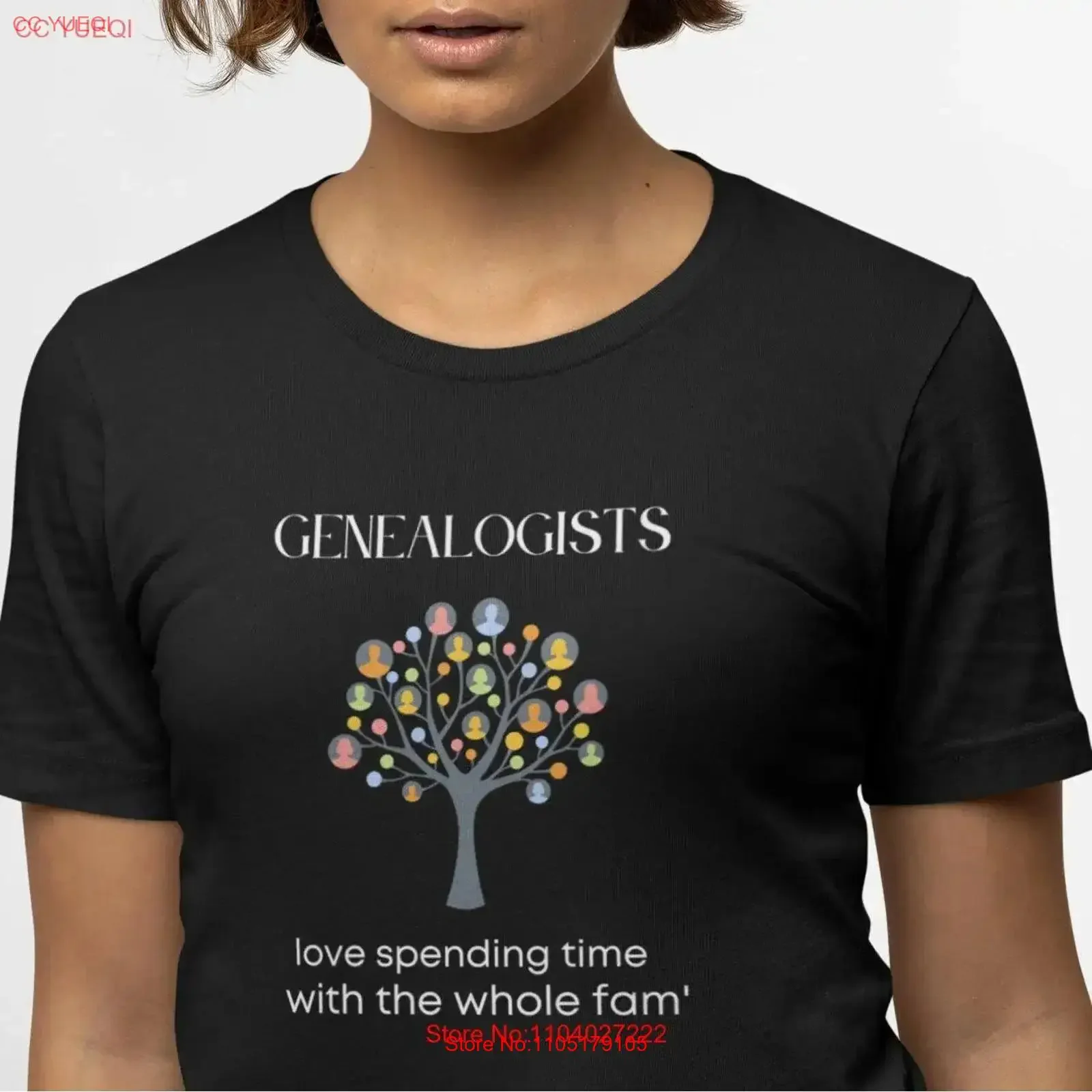 Genealogistas Love Spending Time with the Whole Fam' Camiseta Genealogist Genealogogy Ancestry Día de la Madre Abuela Mamá Fam gráfico