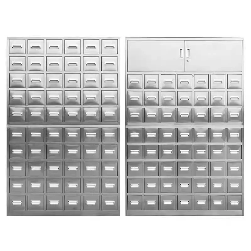 

Stainless steel traditional Chinese medicine cabinet, e****mical Chinese traditional Chinese medicine clinic multi-drawer