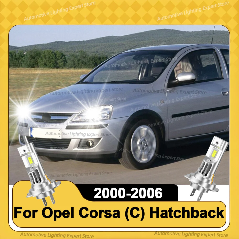 

Автомобильные светодиодные фары дальнего ближнего света 6000K лампы Plug and Play для Opel Corsa C Hatchback 2000 2001 2002 2003 2004 2005 2006