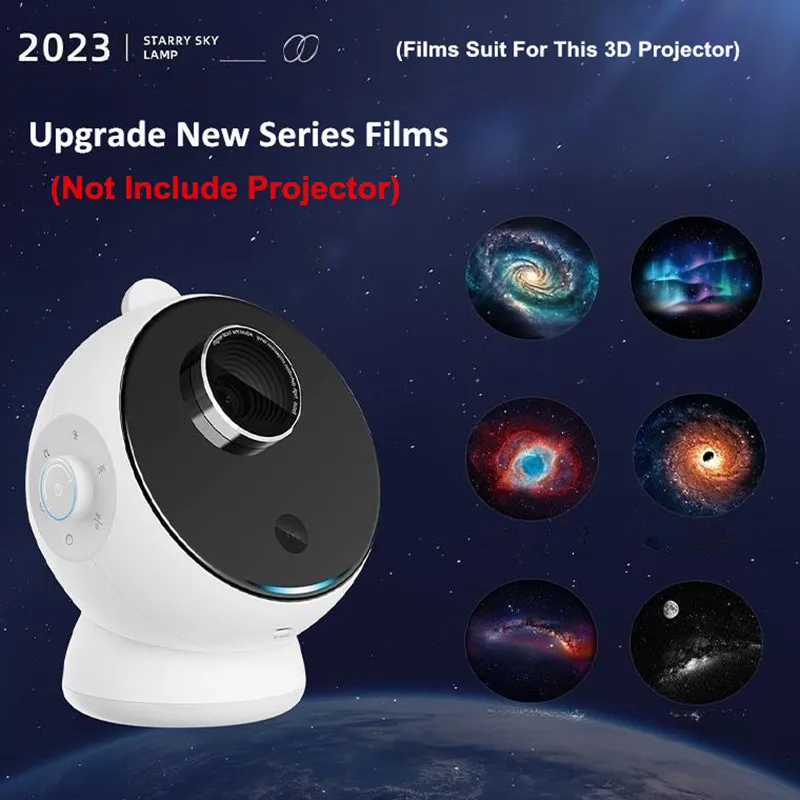 3D Galaxy Star Projector Projection Films Photo Galaxy Starry Sky Projector Lamp Slides(Excluding projectors machine)
