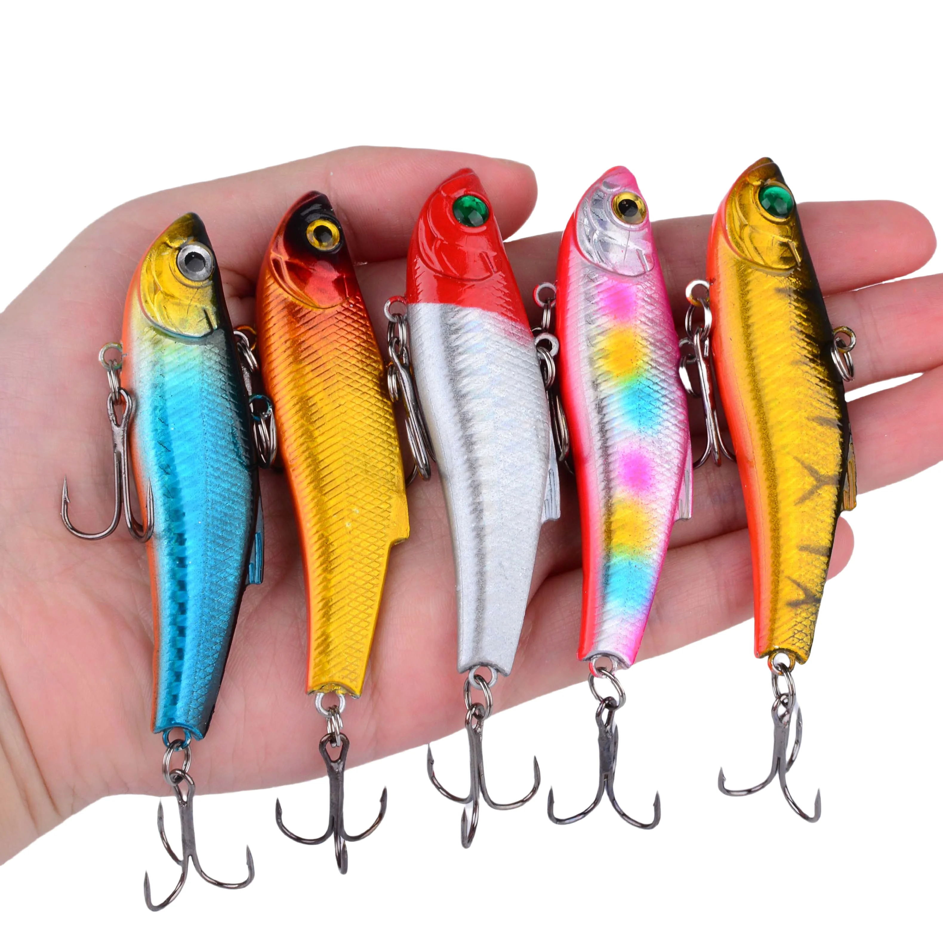 VIB Señuelo hielo 7 cm 16g – Pluma giratoria y jig buceo - imagen 3