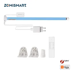 Zemismart-Motor de persianas enrollables eléctricas Tuya Zigbee, para tubo de 17mm, 25mm y 28mm, Motor de cortina inteligente, Control por voz Alexa y Google Home