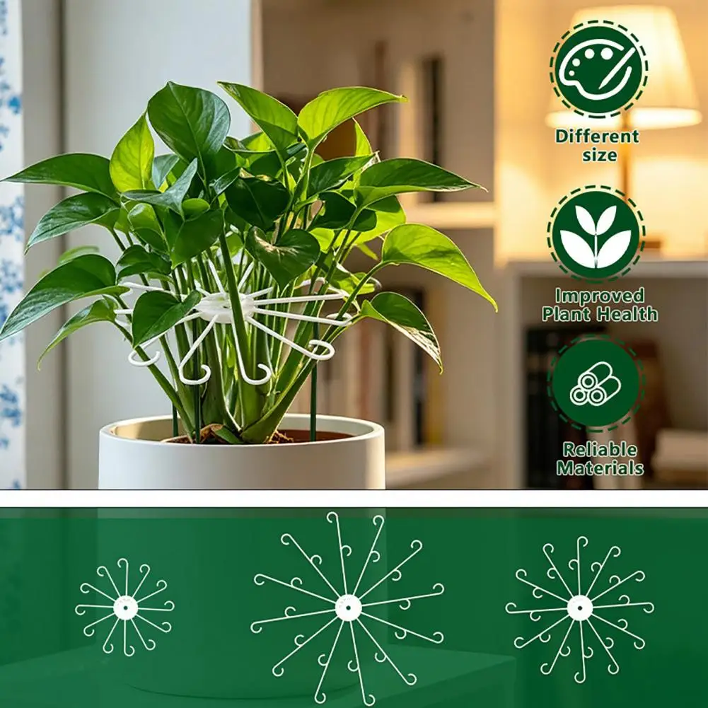 Potted Plant Stem Holder 3pcs Plant Stem Holder Set Monstera Clamp for Climbing Plants Reusable Grapple Support for Leaf
