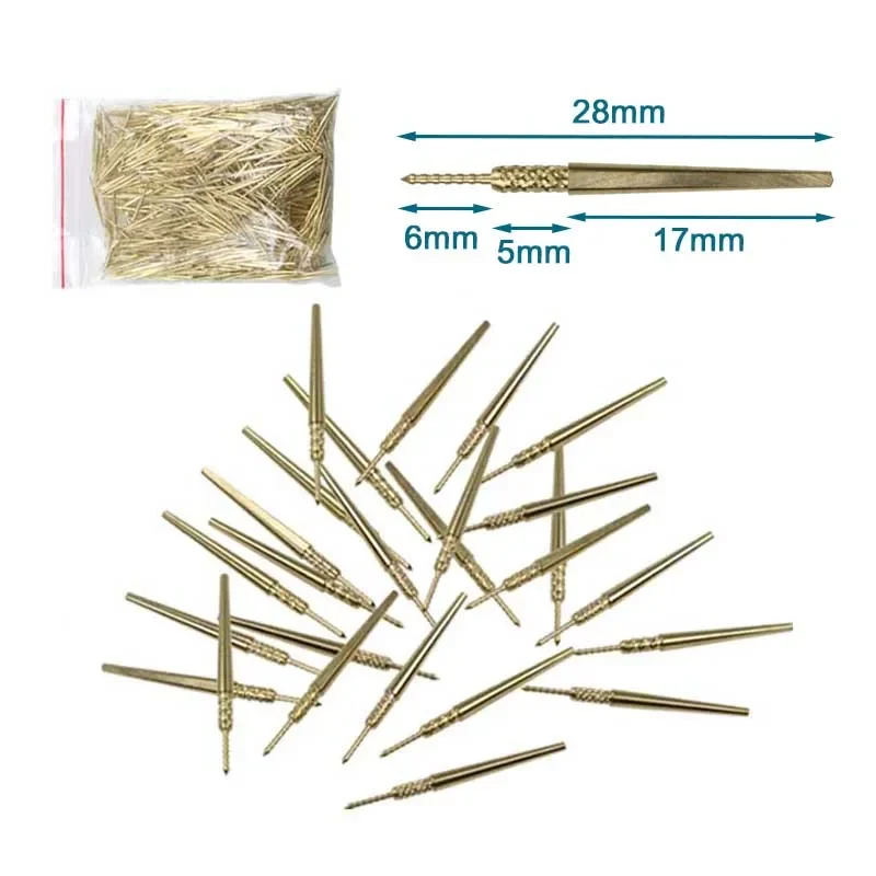 

1000pcs Dental Lab Brass Dowel Stick Pins with Spike Pitch Brass Pins Dental Lab Pins Nails Dental Lab Materials