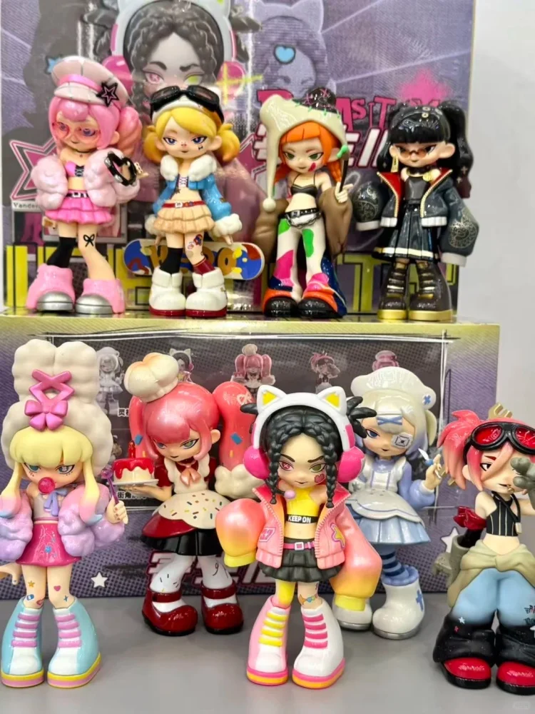 

Подлинная Yandere Girls V3 Parasitism Id Series слепая коробка Kawaii милая фигурка темный стиль украшение стола модель загадочная коробка подарок