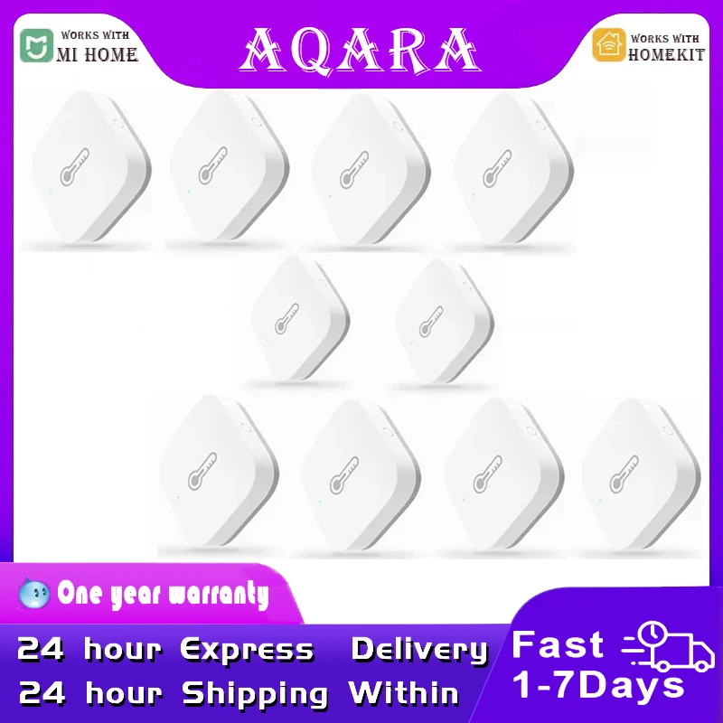 

Aqara Temperature Humidity Sensor Smart Air Pressure ZigBee Smart Home Compatible Gateway Control For Xiaomi Mi Home HomeKit App