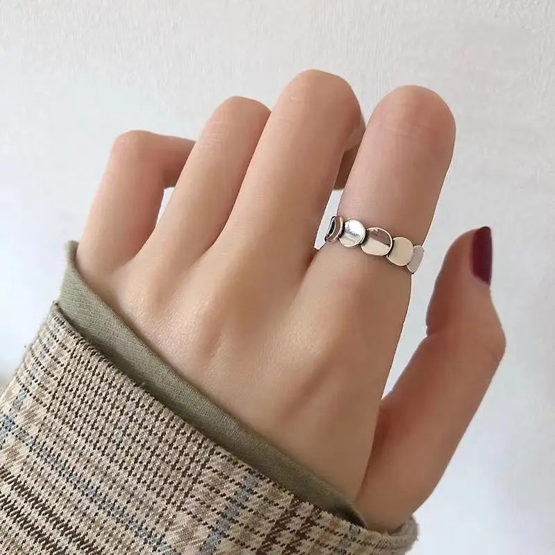 

Buyee 925 Sterling Silver Male Unique Ring Finger Elegant Scale Shape Open Ring for Men Woman Fashion Fine Jewelry Circle