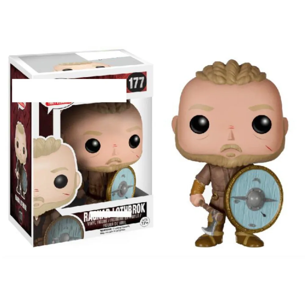 Funko Pop Vikings Action Toy Figures Historical Action TV Series Ragnar Lothbrok Lagertha Periphery Model Children Hobbies Gifts