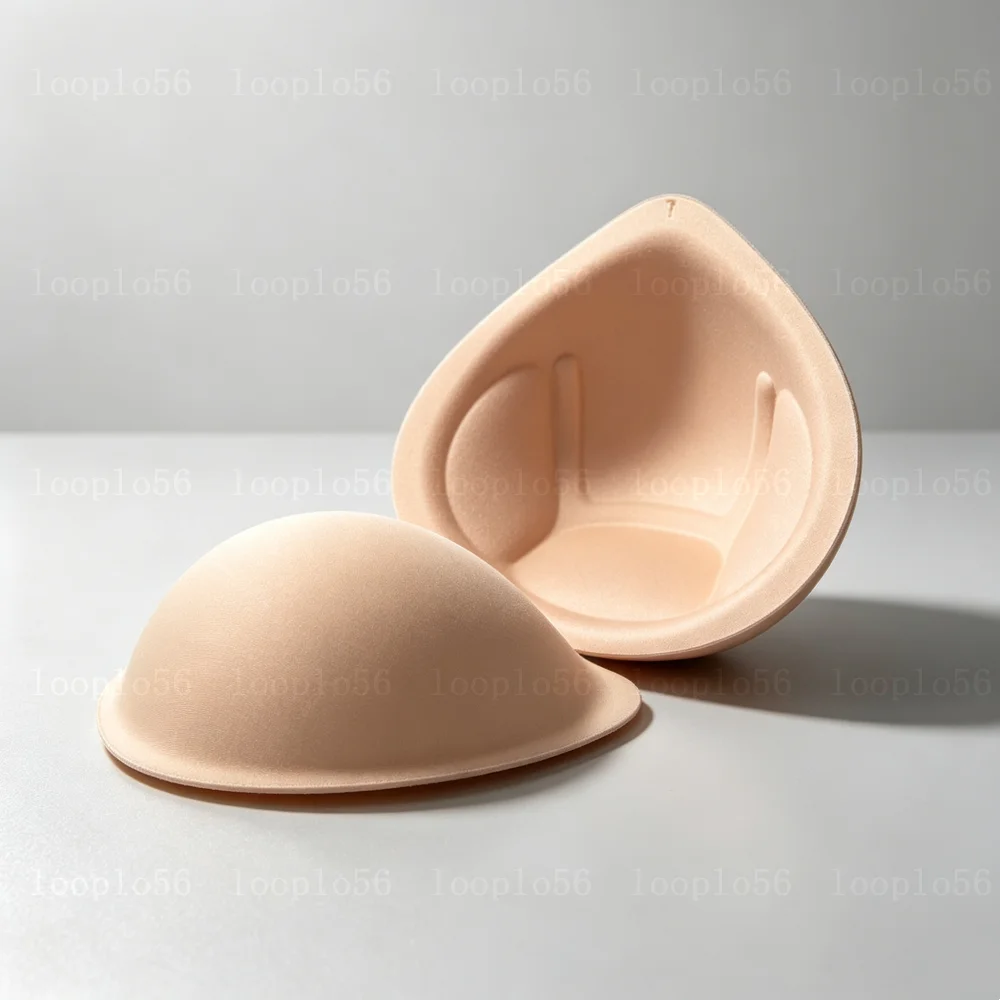 2pcs Realistic Strap Sponge Breast Forms Fake Boobs Enhancer Bra Padding Inserts For Swimsuits Crossdresser Cosplay