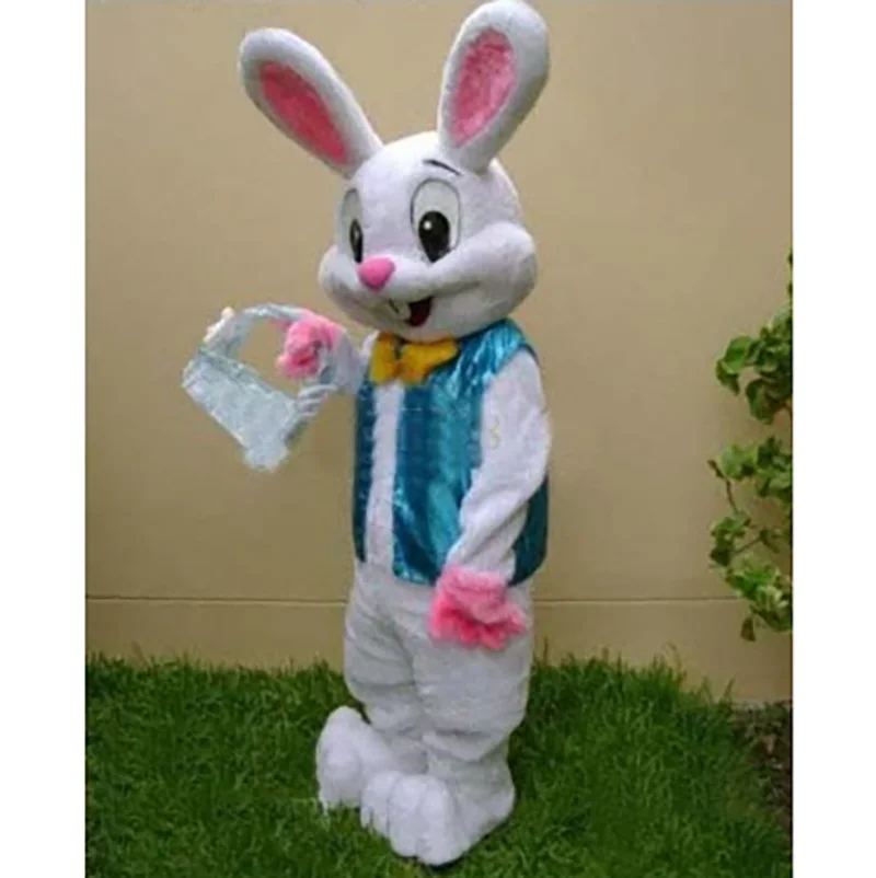 Costume da mascotte coniglietto pasquale adulto Dressable Walking Bunny Mardi Gras Halloween Role Play Activity Kit