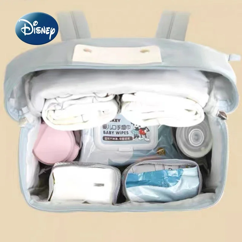 Disney Mickey New Diaper Bag Backpack Cartoon DIY Baby Diaper Bag Backpack High Quality High Capacity Baby Bag Multi Functional