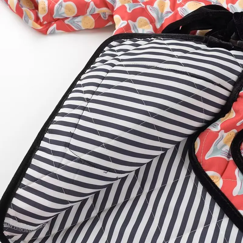 Parkas Womens Biker Fall Polyester Spray-Bonded Stuffed Wadding Double-Pocket Concealed Flap Pocket Crewneck Extended Leisure OL