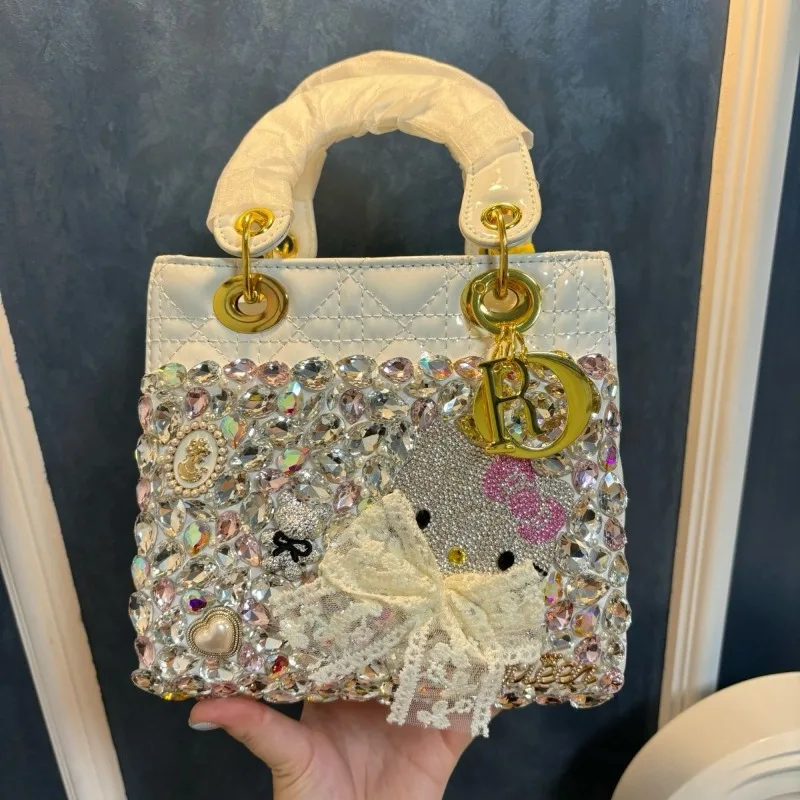 

Heavy Industry Hello Kitty Handbag New Creative Printing Versatile Fashion High-Pretty Niche Crossbody Bag Gift Wholesale