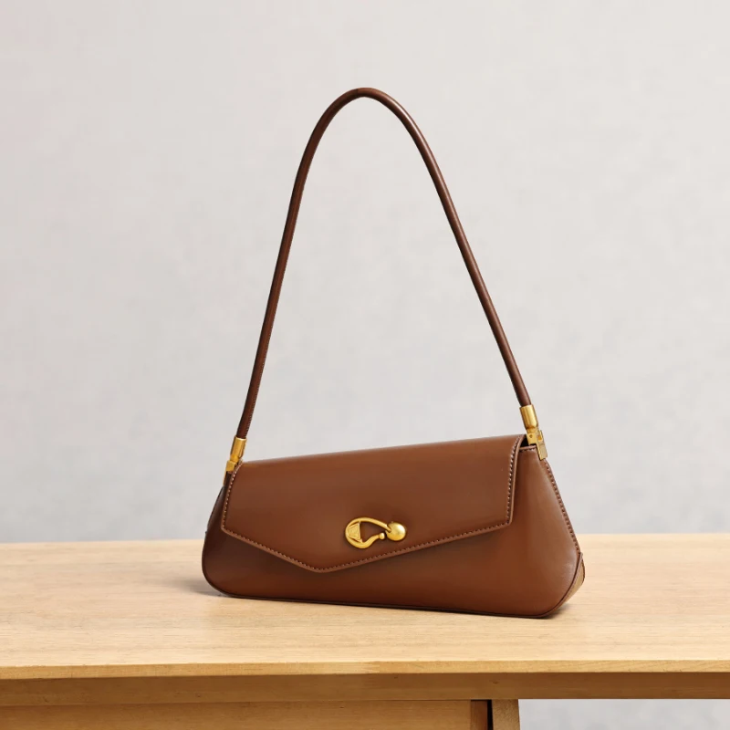 

Irregular Shaped Armpit Bag Women High Quality Hardware Design Magnetic Buckle Shoulder Bag Luxury Solid Color Commute Handbag