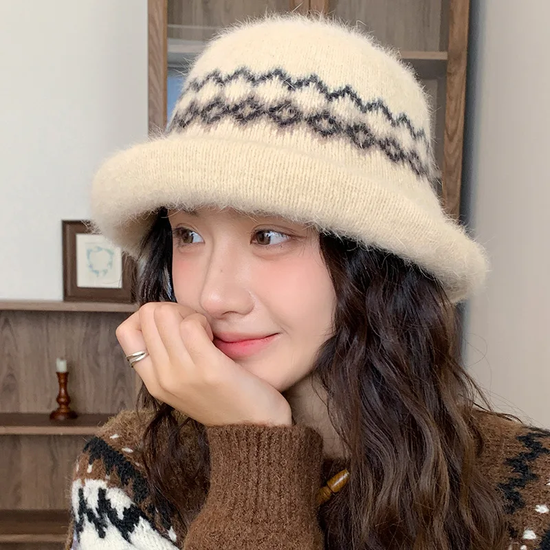 1pc Leisure Warm Stylish Bucket Hat,Winter Outdoor Windproof Three-dimensional Multifunctional Fishman Hat for Daily Wear Casual