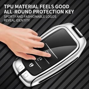 Zink -Legierungs -Lederauto -Kofferabdeckung, Muschel an Toyota Chr, Hilux, Fortuner, Land Cruiser, 200, Camry, Corolla, Crown, Rav4, Highland, Neu 10 Hauptverkaufsschlüsselabdeckung Hilux Leder - №1