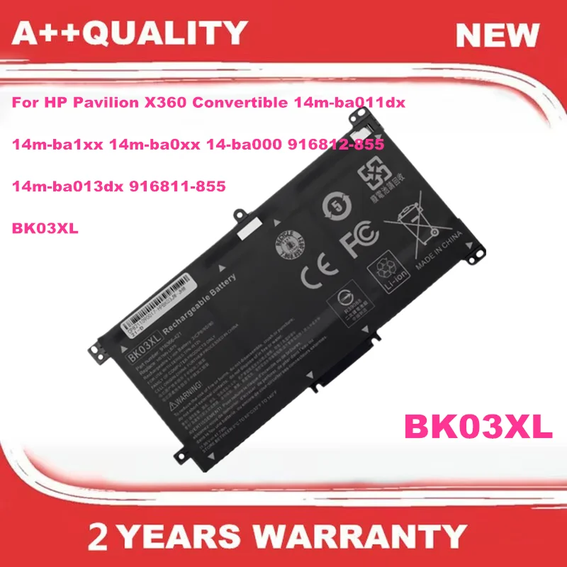 BK03XL Battery for HP Pavilion X360 Convertible 14m-ba011dx 14m-ba1xx 14m-ba0xx 14-ba000 14m-ba013dx  916811-855 916812-855