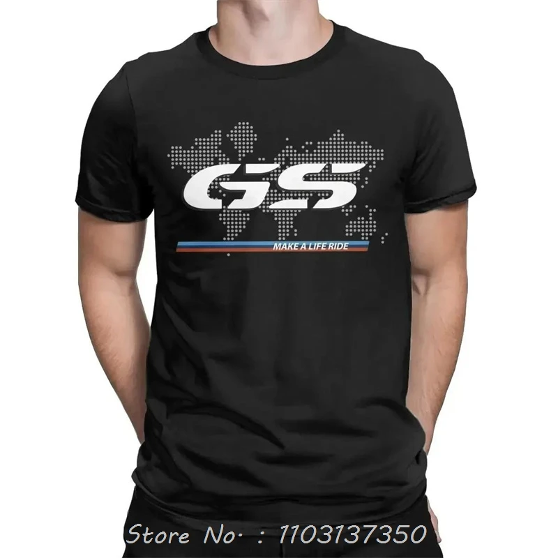 Asian Size Graphic Tshirt Hot Sale Cotton For 1250GS Exclusive Fans Motorrad R1250GS T Shirt Oversized Tshirt Streetwear T-shirt