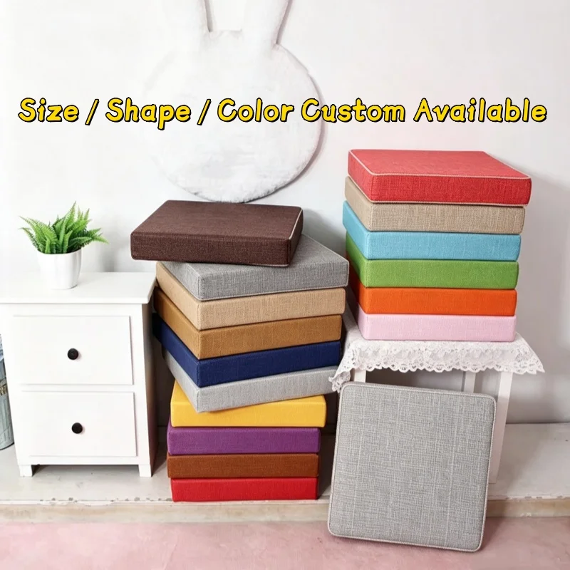 Sofa Cushion Custom Bench Cushions Chair Seat Bay Window Cushion Pad Indoor Outdoor Cushion for Garden Bench Seat Swing Backseat
