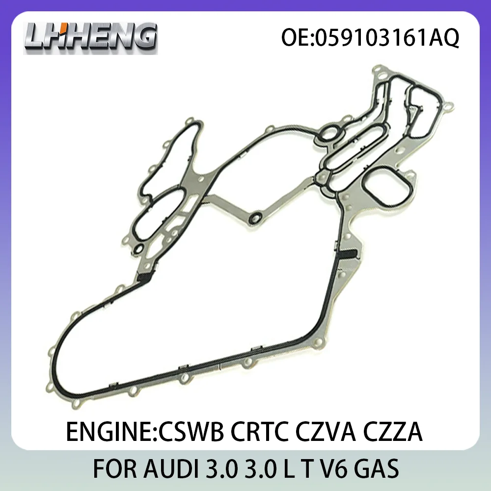 

Прокладка крышки ГРМ двигателя, прокладка крышки картера для AUDI A4 A6 A7 Q7 059103161AQ 3.0L 3.0 L T V6 GAS CSWB CRTC CZVA CZZA 14-19