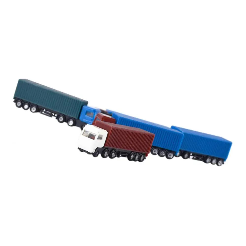 5 peças modelo carros caminhão 1:200 trem parque de rua edifícios cenário paisagem