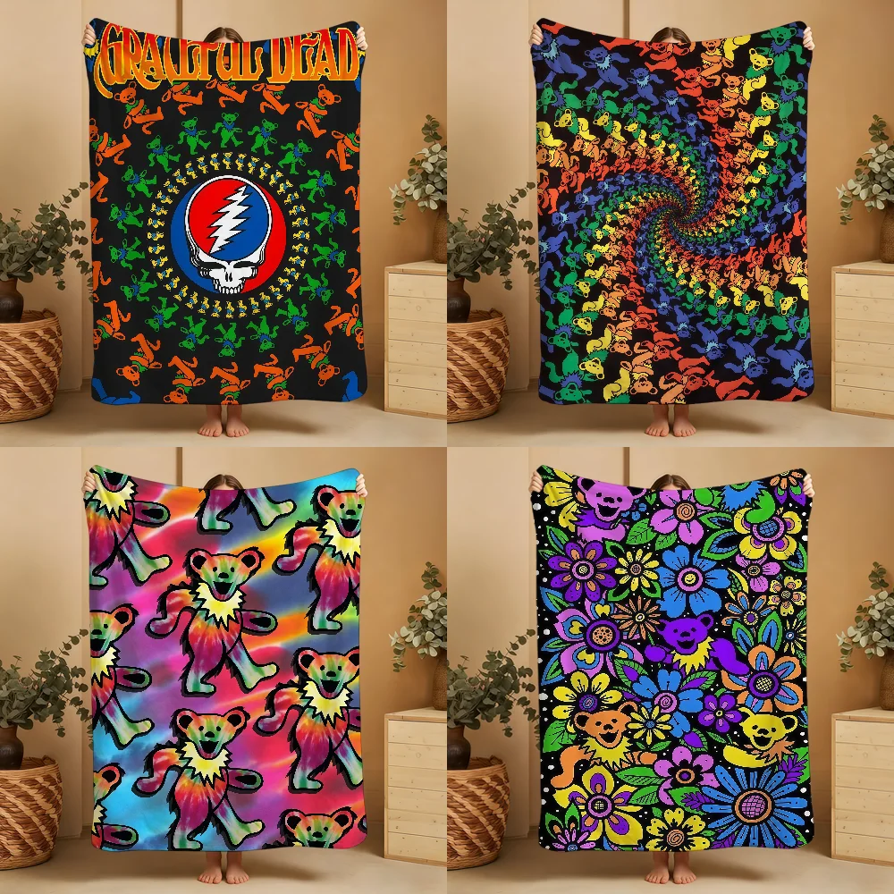 Rock Band G-Grateful Dead Blanket Soft Warm Furry Throw Super Kids Toys Bed Sofa Car Cradle