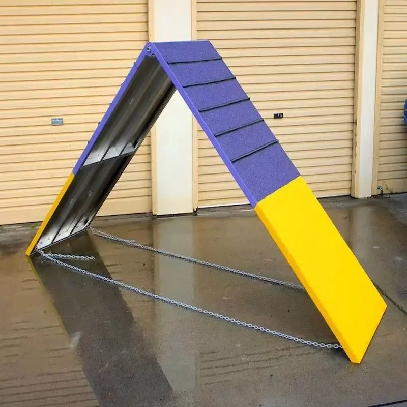 9FT Outdoor Professional Dog Agility Equipment A-FRAME Ramp for Training and Competition for All Breeds