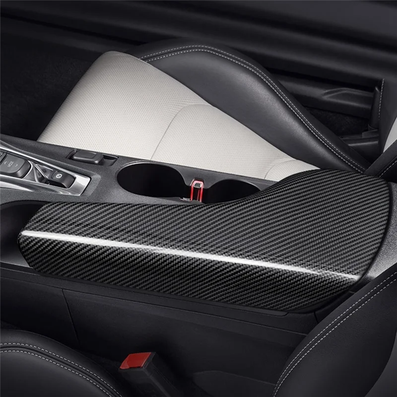 

Excellent-Real Carbon Fiber Car Armrest Box Decorative Cover For Camaro 2016-2023 Car Interior Stickers Accessories