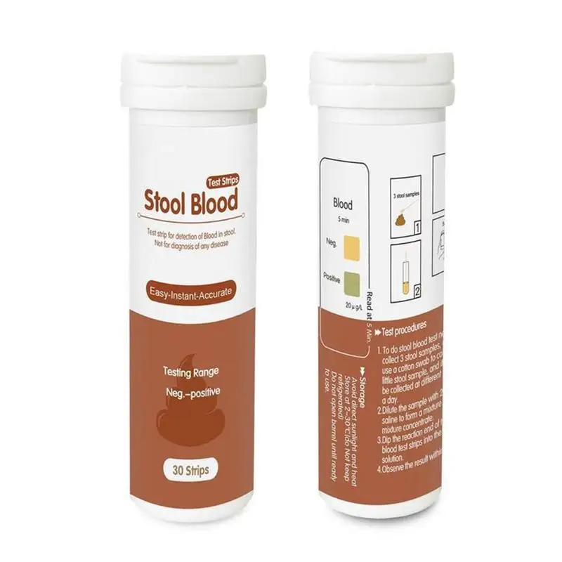 Stool Blood Test Strips Monitoring Analysis Paper Strips For Fecal Blood Detection 30 Pcs Analyzer Test Paper Fast And Accurate