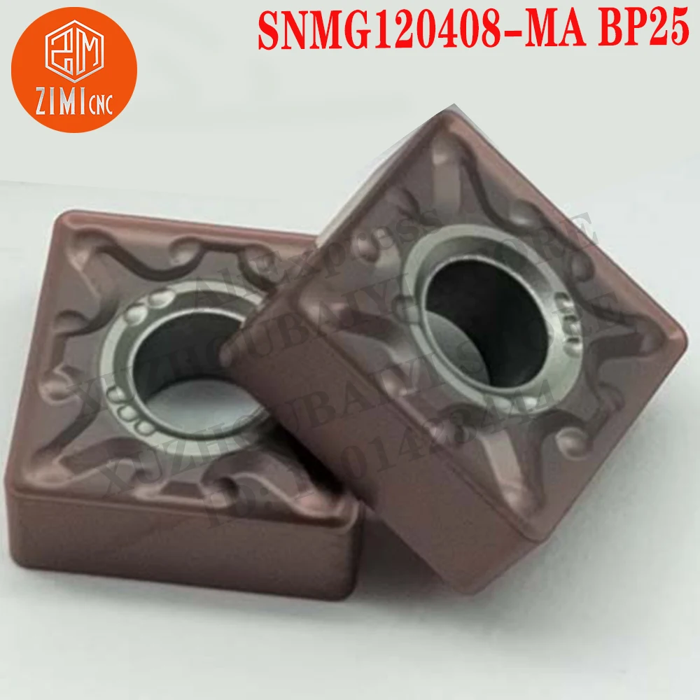 SNMG120408-MA BP25 SNMG 120408-MA Inserções de Torneamento de Metal Duro torno CNC   mecânica de madeira ferramenta de tornear ferramenta de corte torno de metal