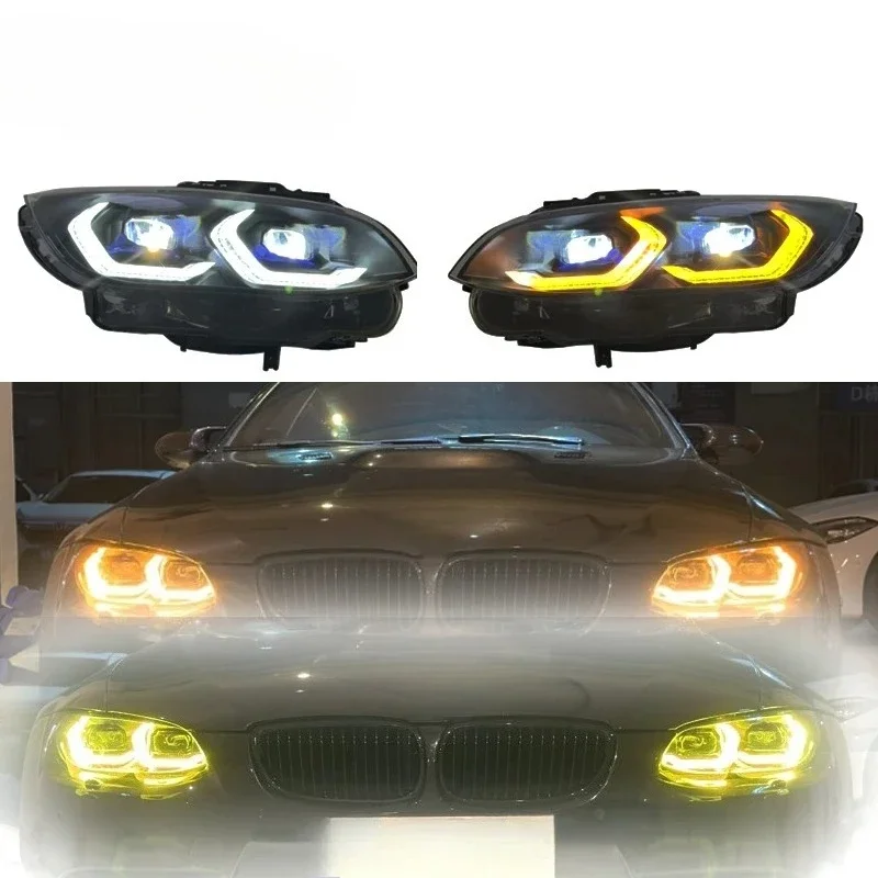 

SJC Yellow White DRL For BMW 3 Series E92 Light Emitting Diode Headlights 2006-2012 Assembly Headlights Headlights Plug and Play