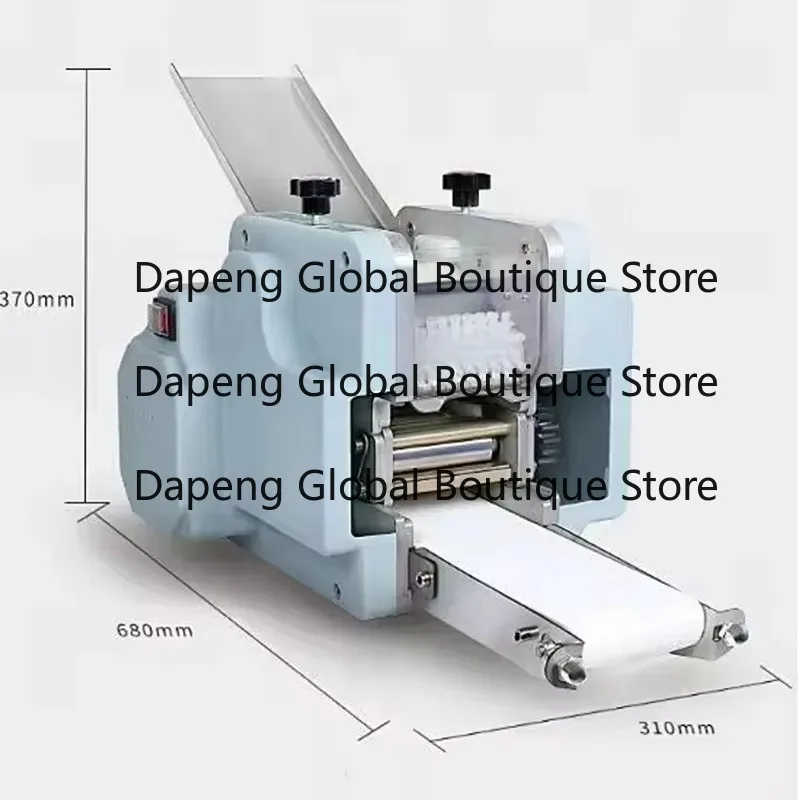 110V-220V Electric Dumpling/Wonton Wrapper Machine - Small Commercial Pasta Maker with Roller & Q-uick Mold Replacement