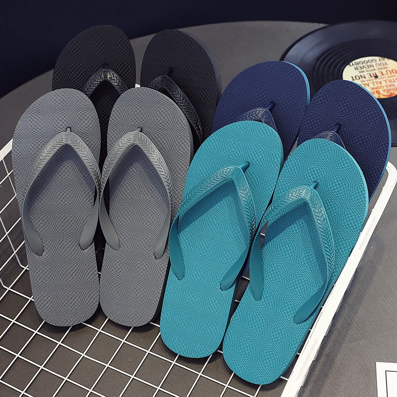 High Street Men's Flip Flops Slippers Anti-skid Outdoor Casual Beach Sandals Household Slipper Students Slides Pantuflas Hombre