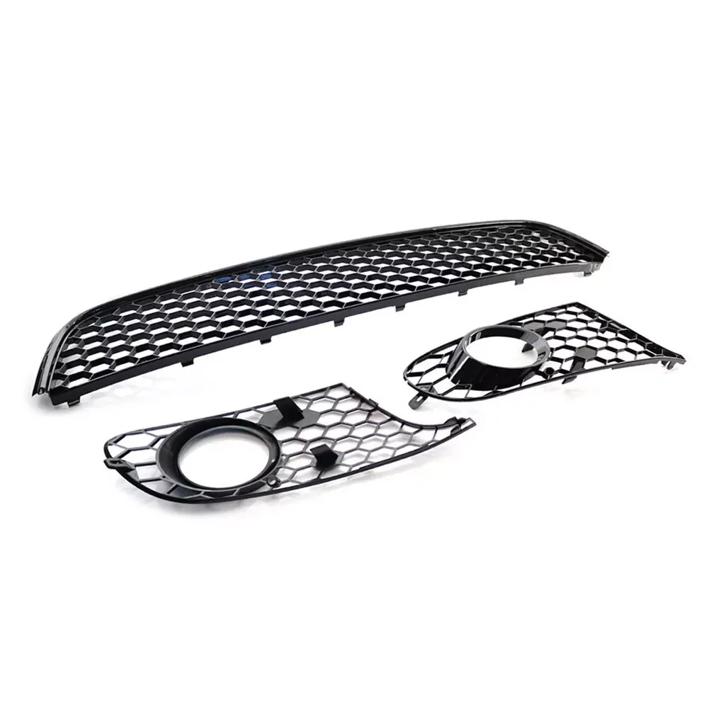 Honingraat Mesh Grille Voor Kap Met Mistlicht Grill Cover Links En Rechts Compatibel Met Golf 6 Mk6 5k0853677a 5k0853665