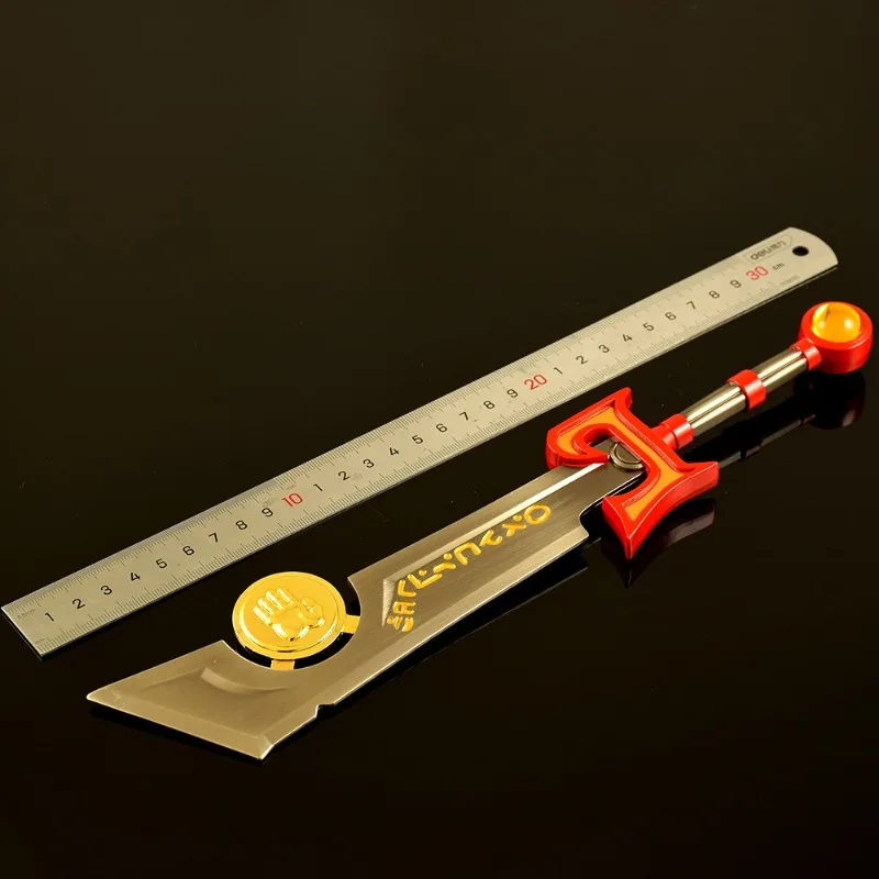 30 سنتيمتر/11.81in Warcrafts لعبة الأسلحة الطرفية الساقطة رماد رسول هدية صندوق معدني التحف لعبة السكاكين نموذج عرض سطح المكتب #3