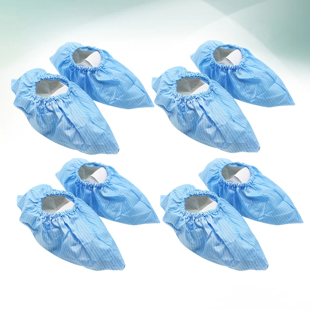 

4 Pairs Static Anti-static Shoe Cover Static-Free Reusable Men and Women Covers