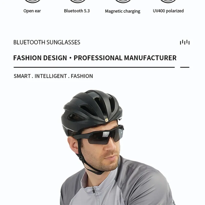 Bluetooth Smart Glasses HIFI Music Voice Assistant Hands-free Call Ultra-light Fashion Eyeglasses For Men Women Daily Use 2026