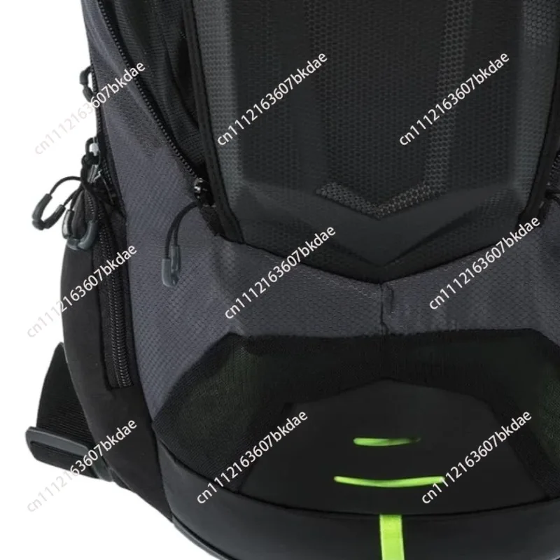 Motorcycle Tail Saddle Bag Built‑in Bottle Holder Waterproof Roll‑Up Luggage Anti‑Collision Strip Motorbike Travel Storage Bag