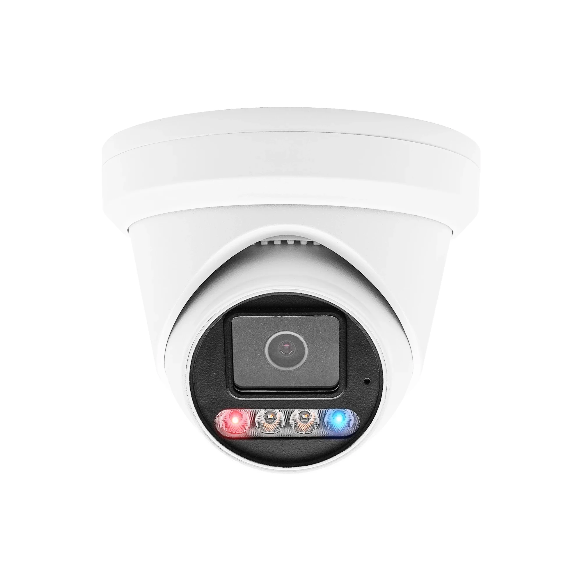 

2026 YCX 8MP IP Camera Poe Active Deterrence Turret Outdoor Security Camera IP67 Two-Way Audio Color Vision 98ft, 2.8mm Metal