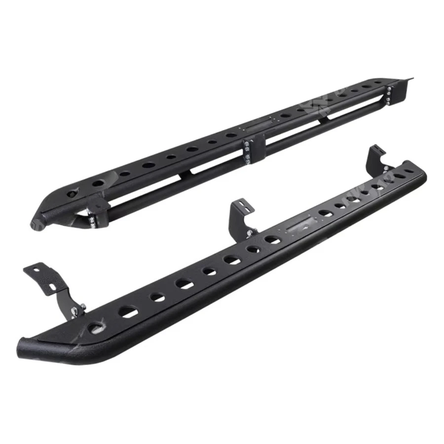 لوحات تشغيل منزلق مزدوج الكابينة خطوة جانبية للباب لـ Tacoma 2005-2018 طقم خارجي لشاحنة غير قابلة للانزلاق Nerf Bar Foot Pedalcusto