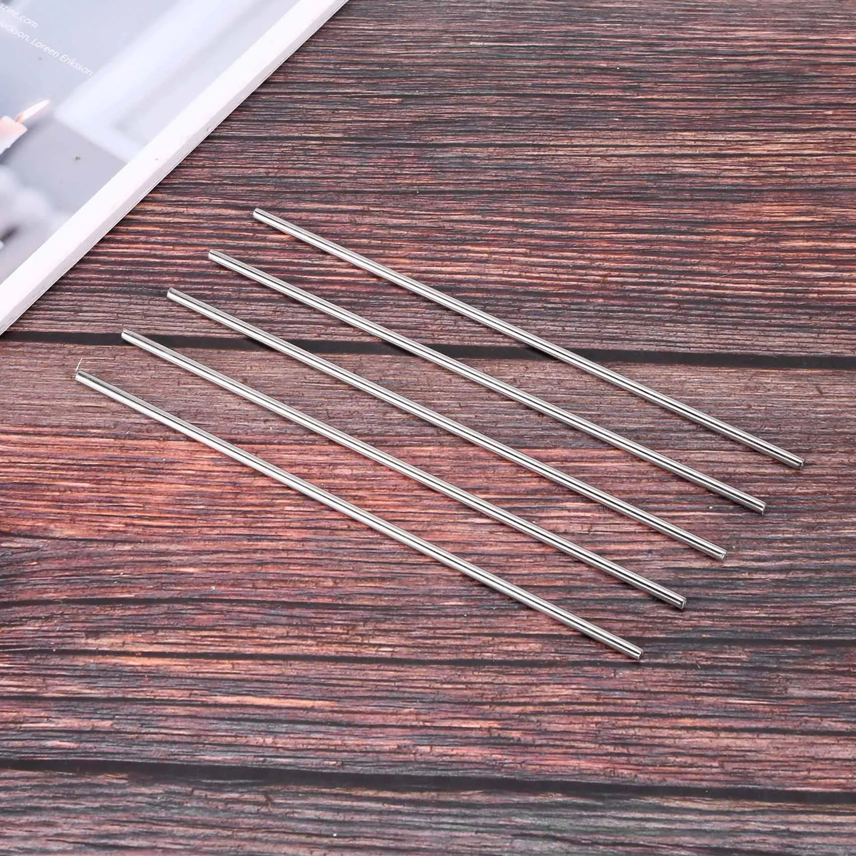 5 Pcs RC Airplane Stainless Steel Round Rods Axles Bars 3mm x 150mm