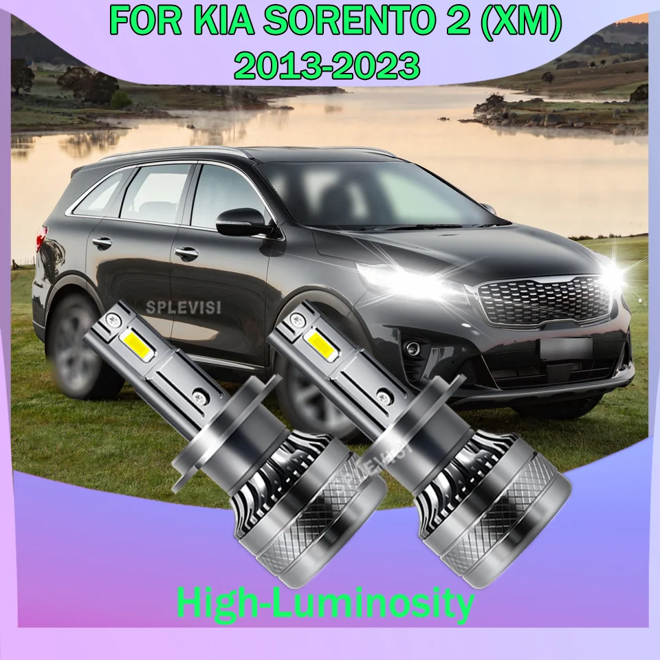 

2Pcs easy to install IP68 H7 Car Auto Headlight High Power 20000LM For KIA SORENTO 2 (XM) 2013-2018 2019 2020 2021 2022 2023