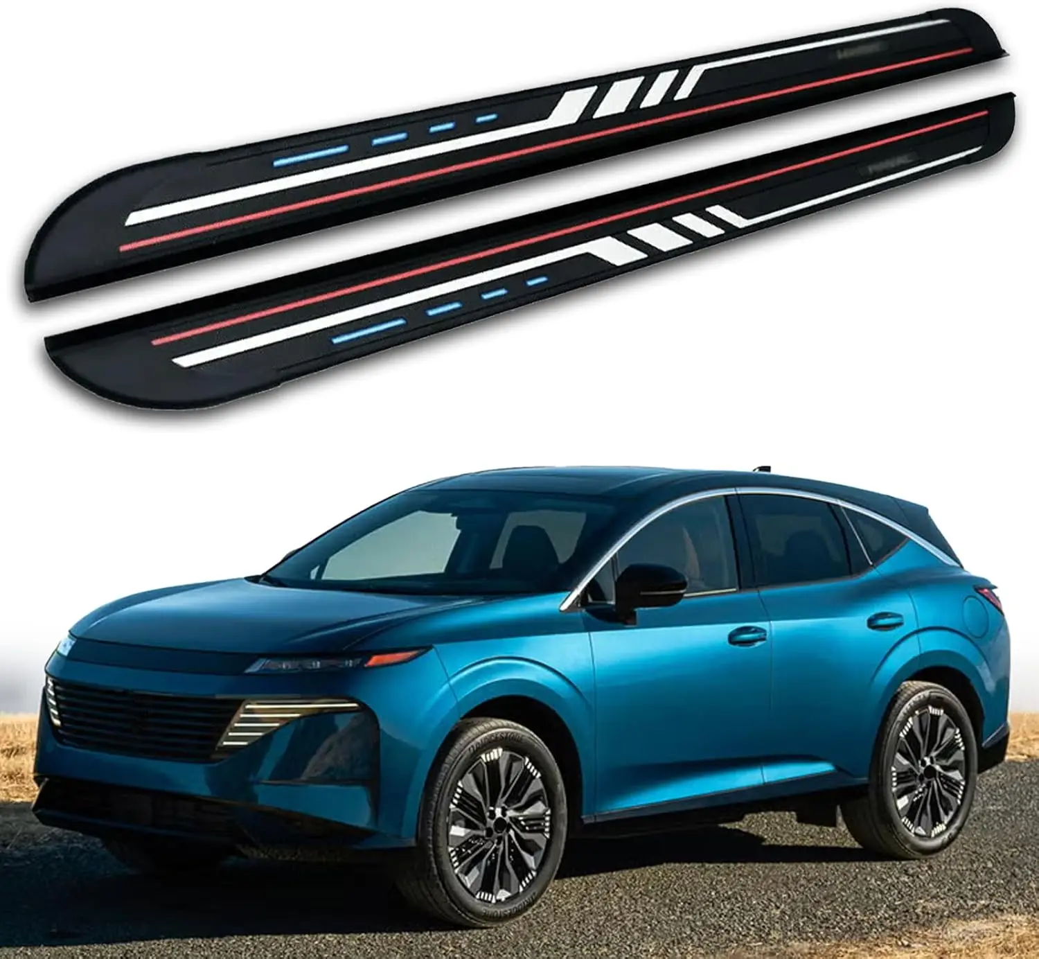 

2 шт. подходят для Nissan Murano 2025 2026 боковые ступеньки педали ступеньки Nerf Bar аксессуары с кронштейном