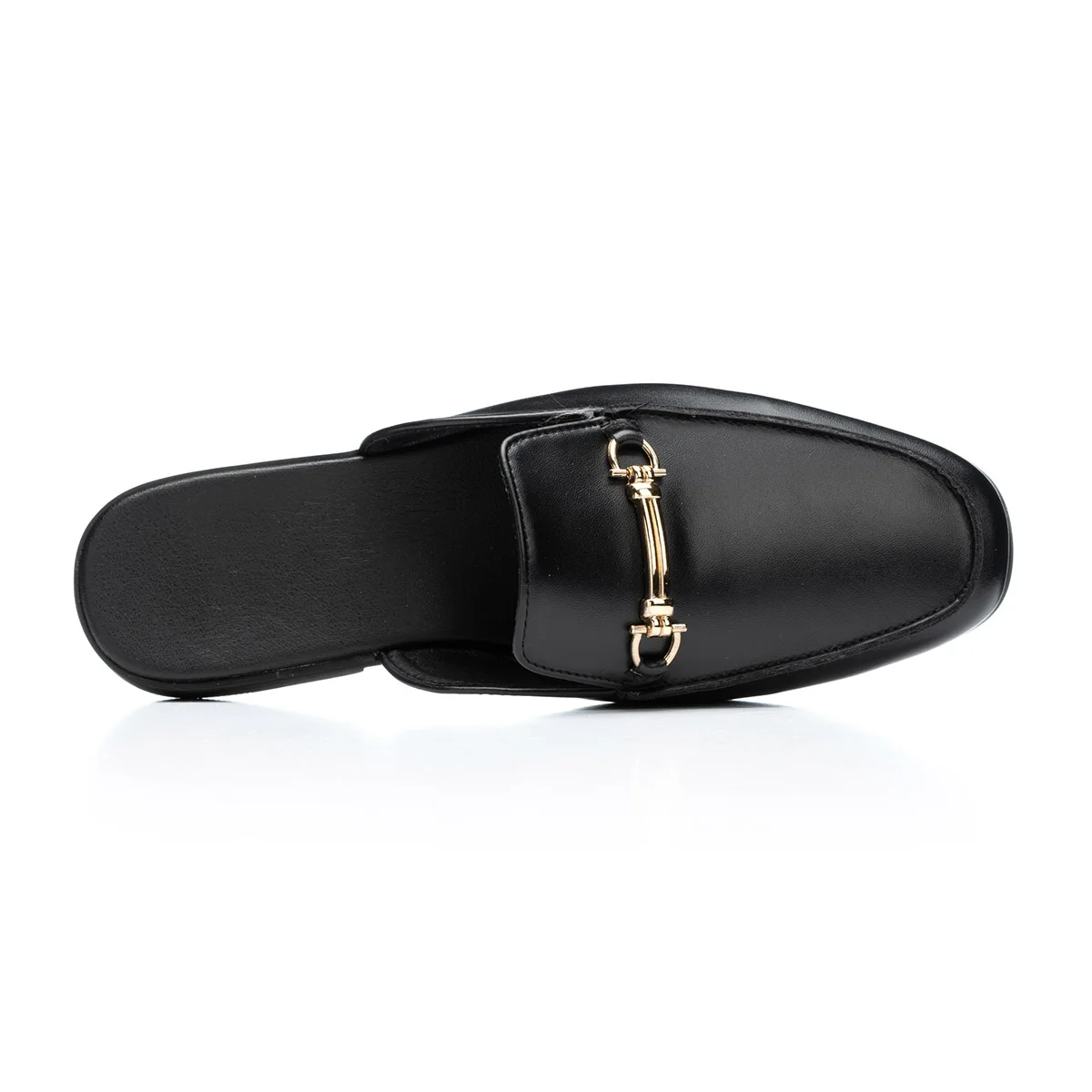 Fashion Men's Slip-on Half Slippers New High Quality Leather Men Shoes Classic Mules Non-slip Half Shoes Summer Casual Moccasins