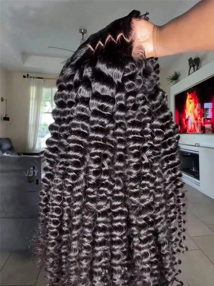

250 Density Loose Waves Wigs Human Hair Deep Wave 13X6 Hd Lace Frontal Wigs Curly Human Hair Wigs With Bleached Knots 30 40 Inch