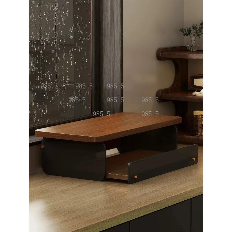 Pull-out Coffee Capsule Storage Rack & Cup Holder, Acrylic Desktop Rack for Bar Coffee Machine and Coffee Cup Storage