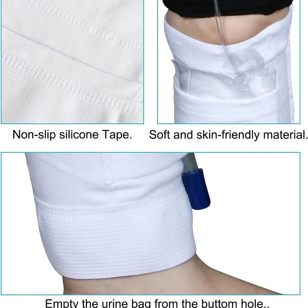 دائم قابل للغسل حقيبة القسطرة حامل كيس البول القسطرة كم القسطرة الساق كم رعاية المريض غطاء كيس الصرف
