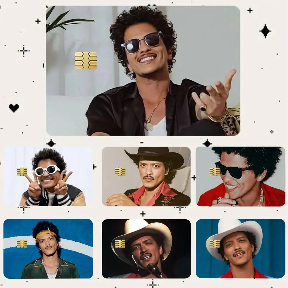 

B-Bruno Mars HD Waterproof Card Skins Protective Stickers for Credit Bank Game Cards